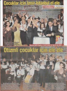 İZOT İzmir Otizm Orkestrası ve Korosu - Haber Türk Egeli Şubat 2016